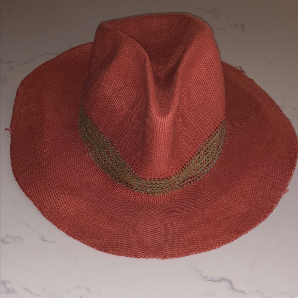 Zara Red Hat with Gold Accent